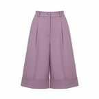 Purple wide-leg pants on a white background