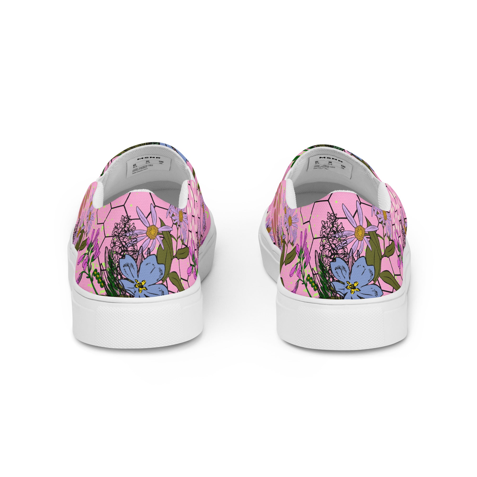 Coral Blossom Women’s slip-on canvas shoes