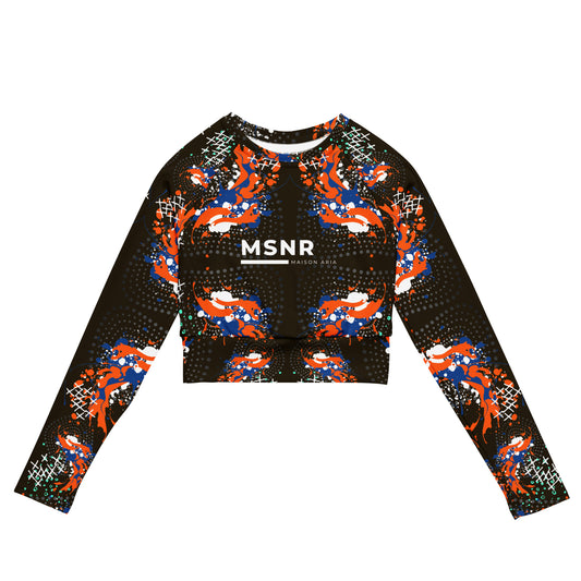 Cosmic Jelly Recycled long-sleeve crop top