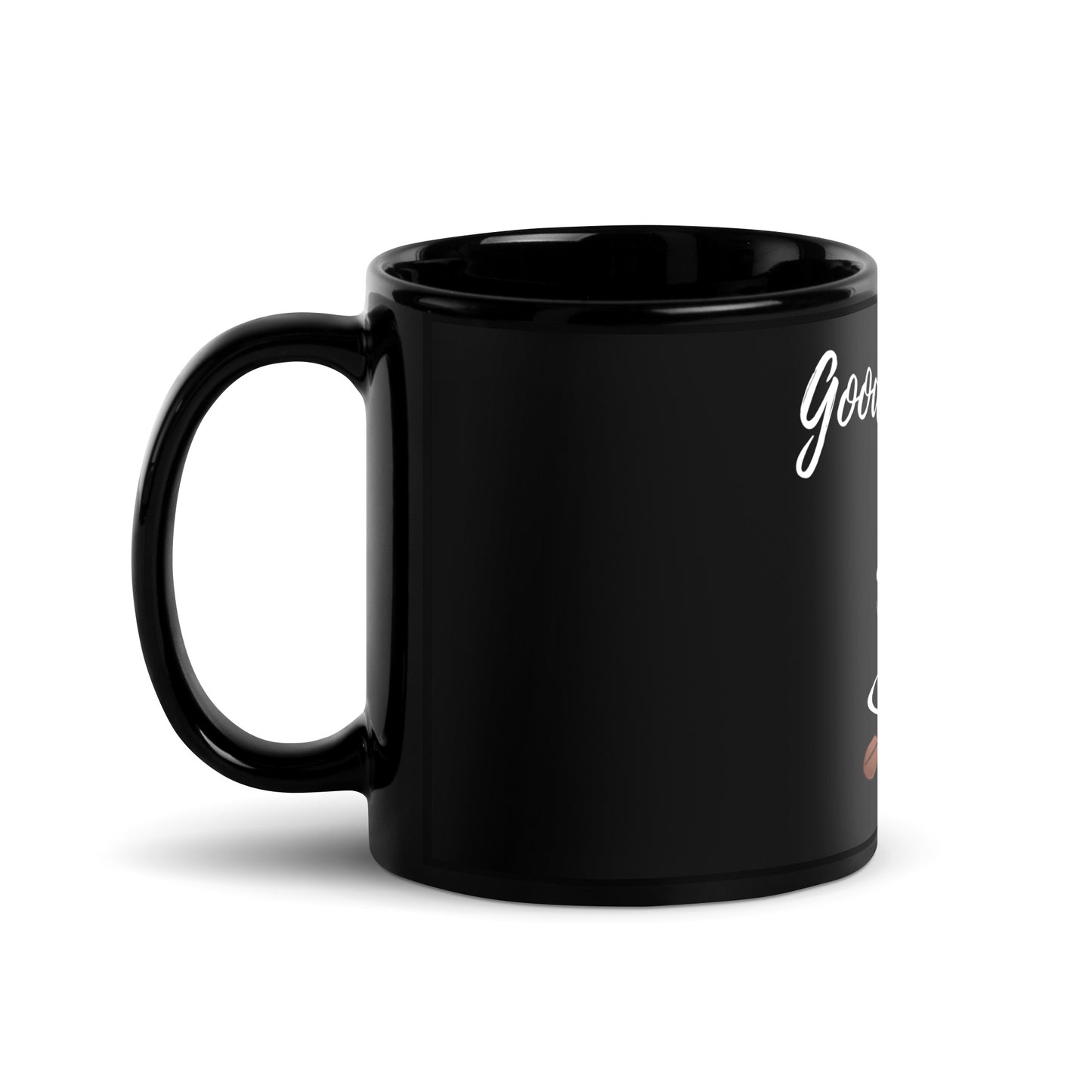 Good Morning Black Glossy Mug