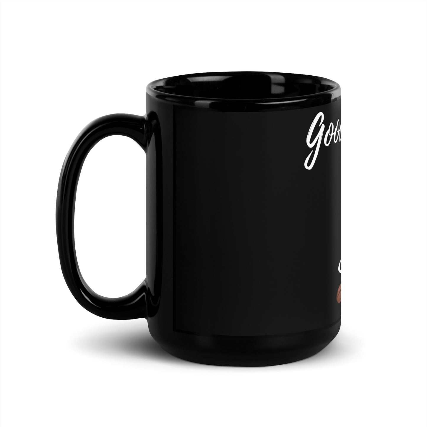 Good Morning Black Glossy Mug