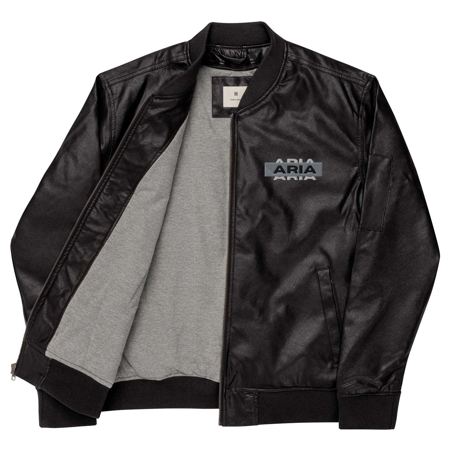Aria Leather Bomber Jacket
