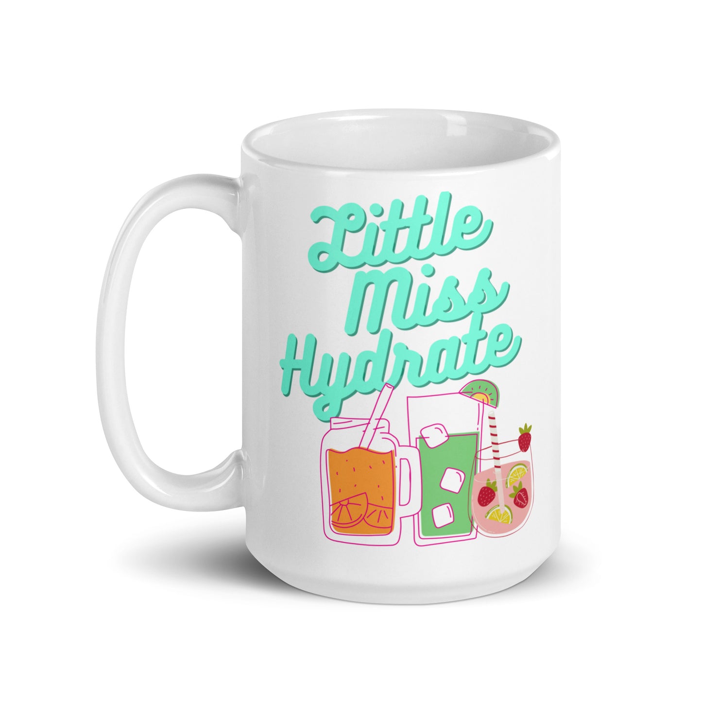 Little Miss White glossy mug