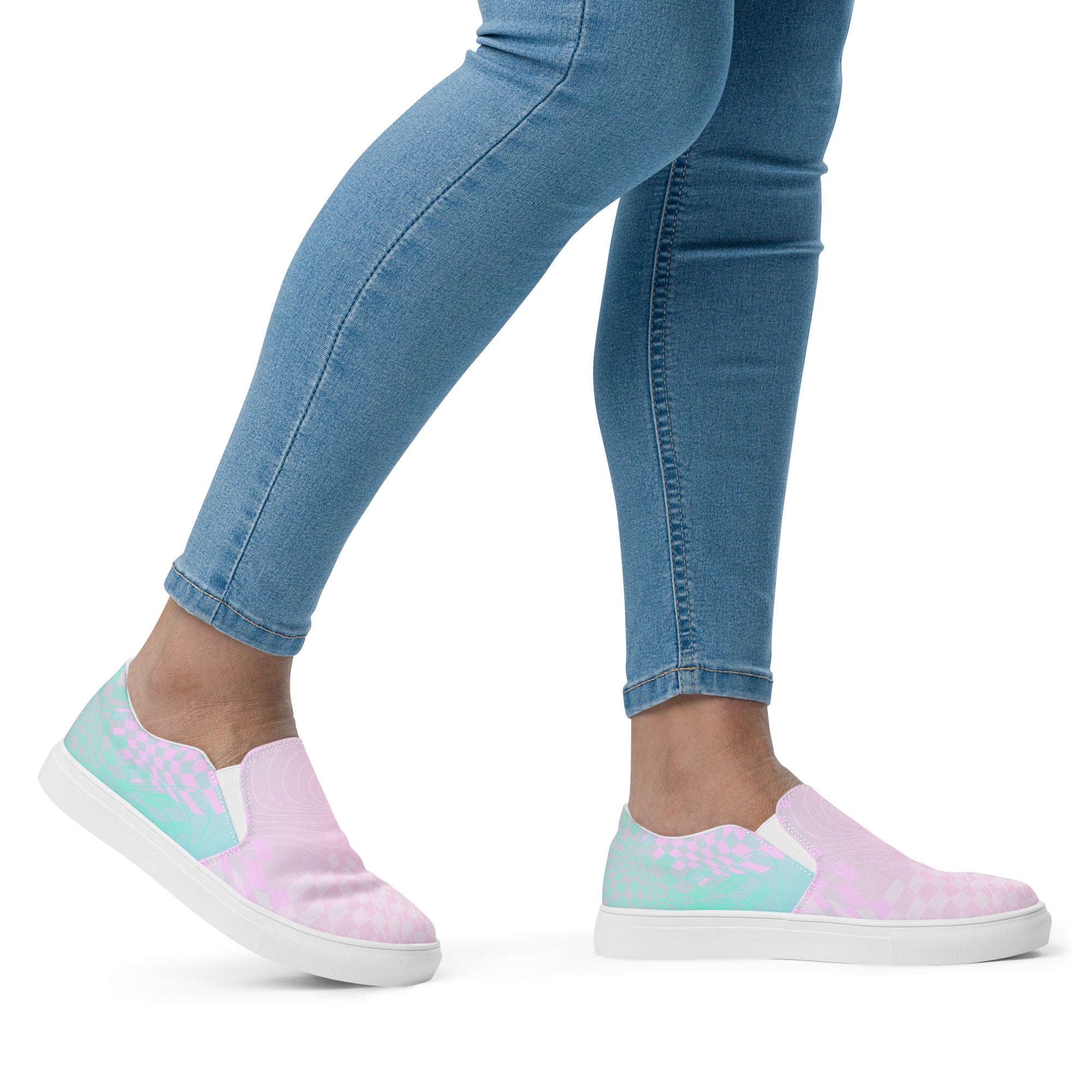 Cotton Candy Women’s slip-on canvas shoes